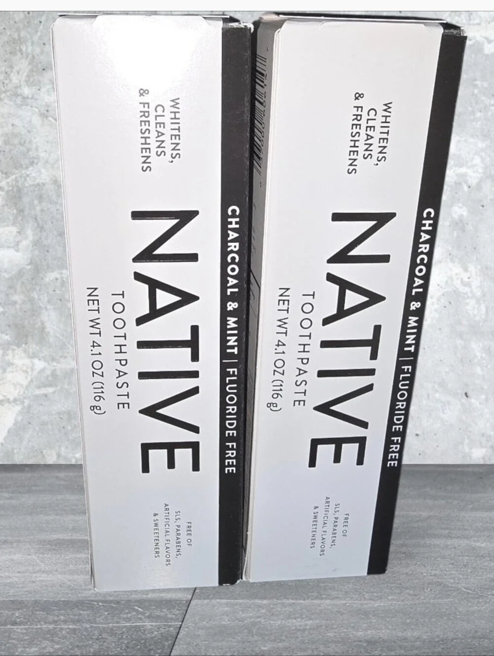 2 Pack Native Toothpaste Charcoal & Mint